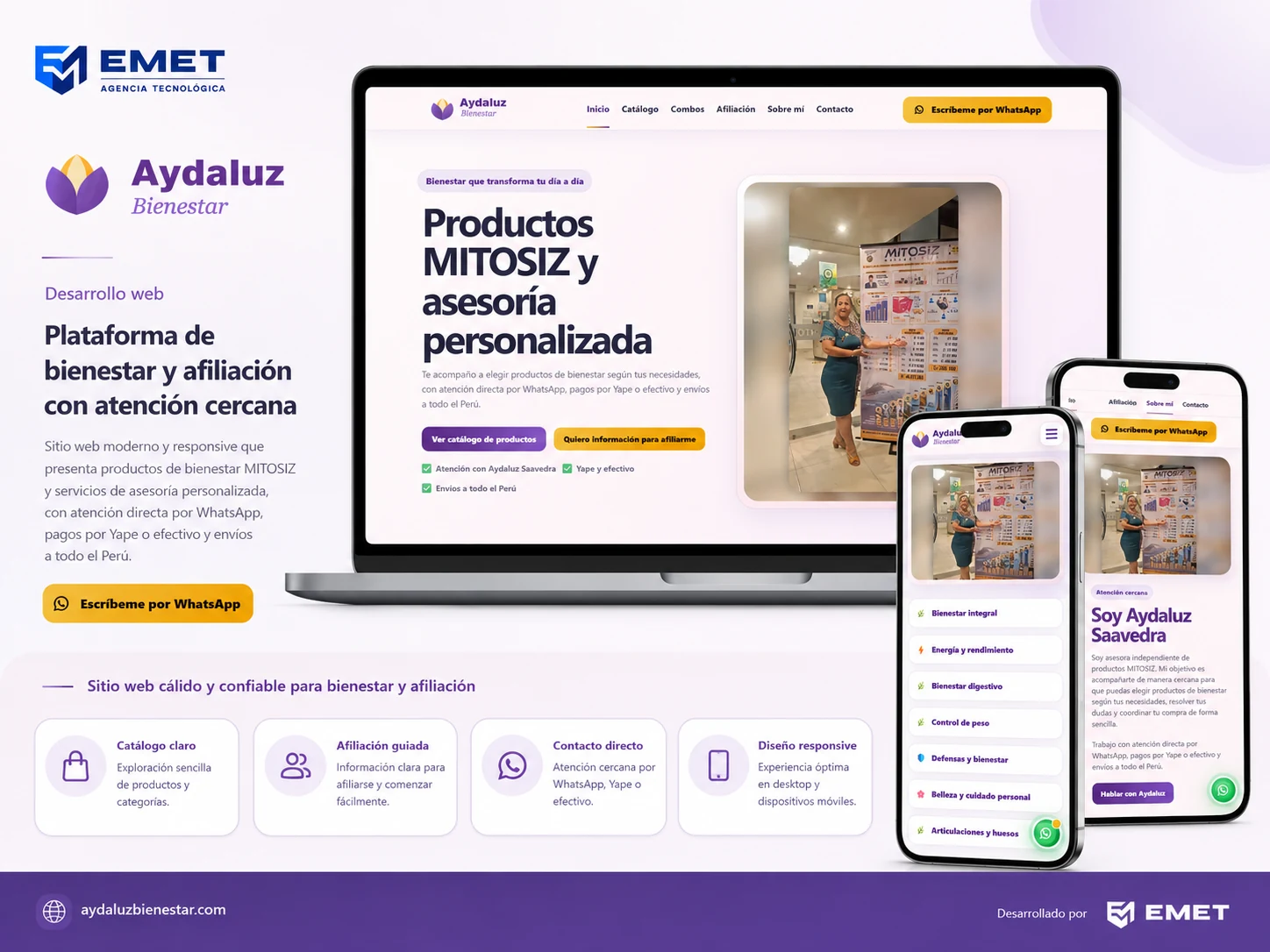Proyecto Aydaluz Bienestar desarrollado por EMET