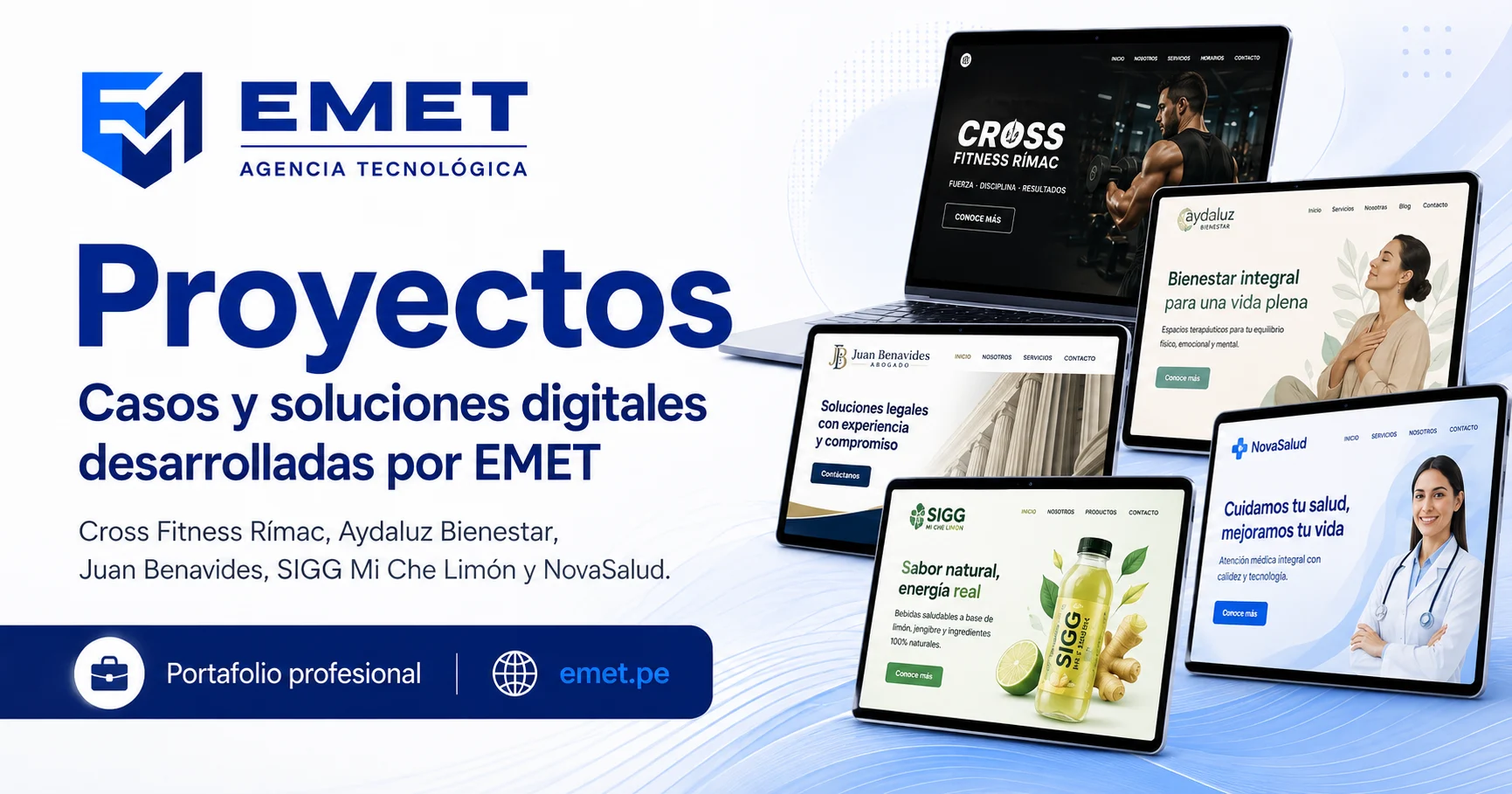 Portafolio de proyectos digitales de EMET